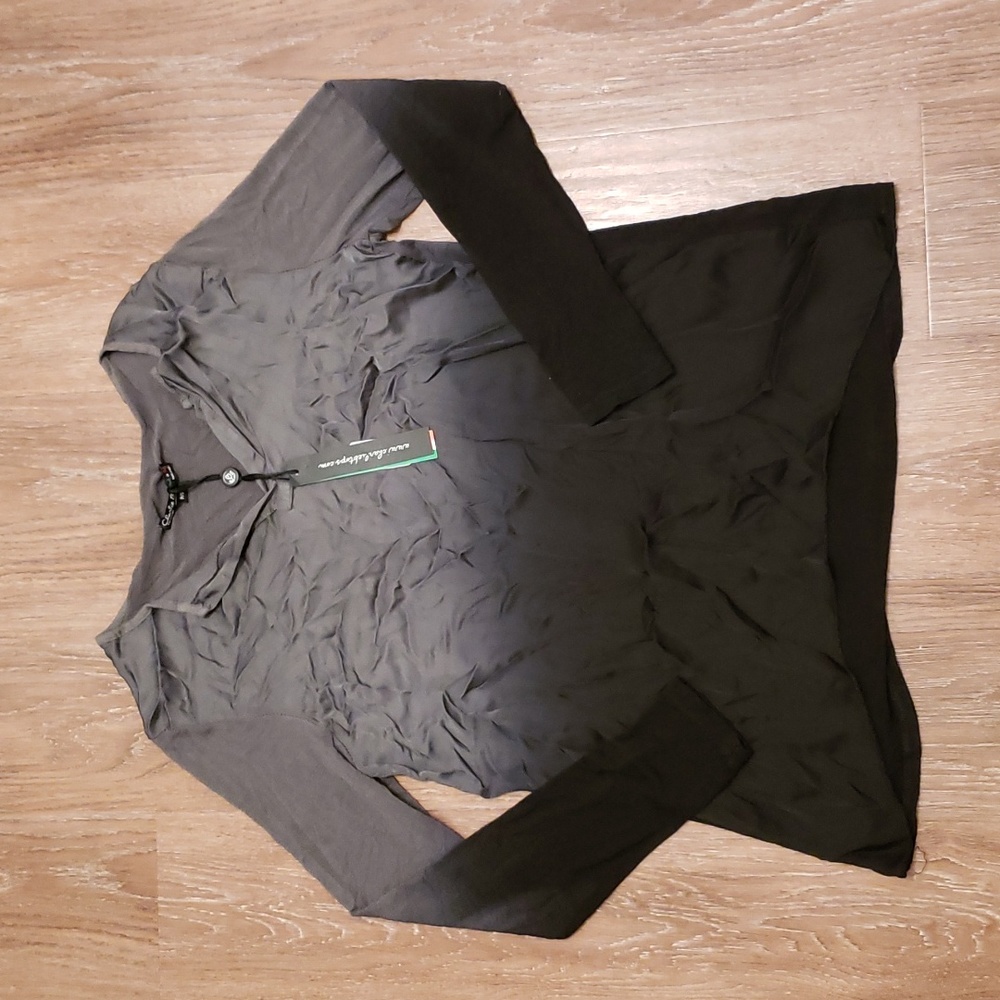 (S) NWT Charlie B Ombre Charcoal Casual Business Casual Occasion
